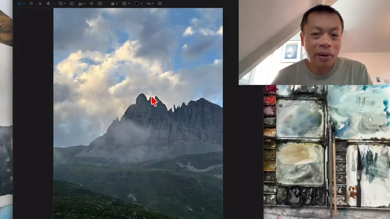 La photo du sujet, dont j'ai isolé le petit nuage