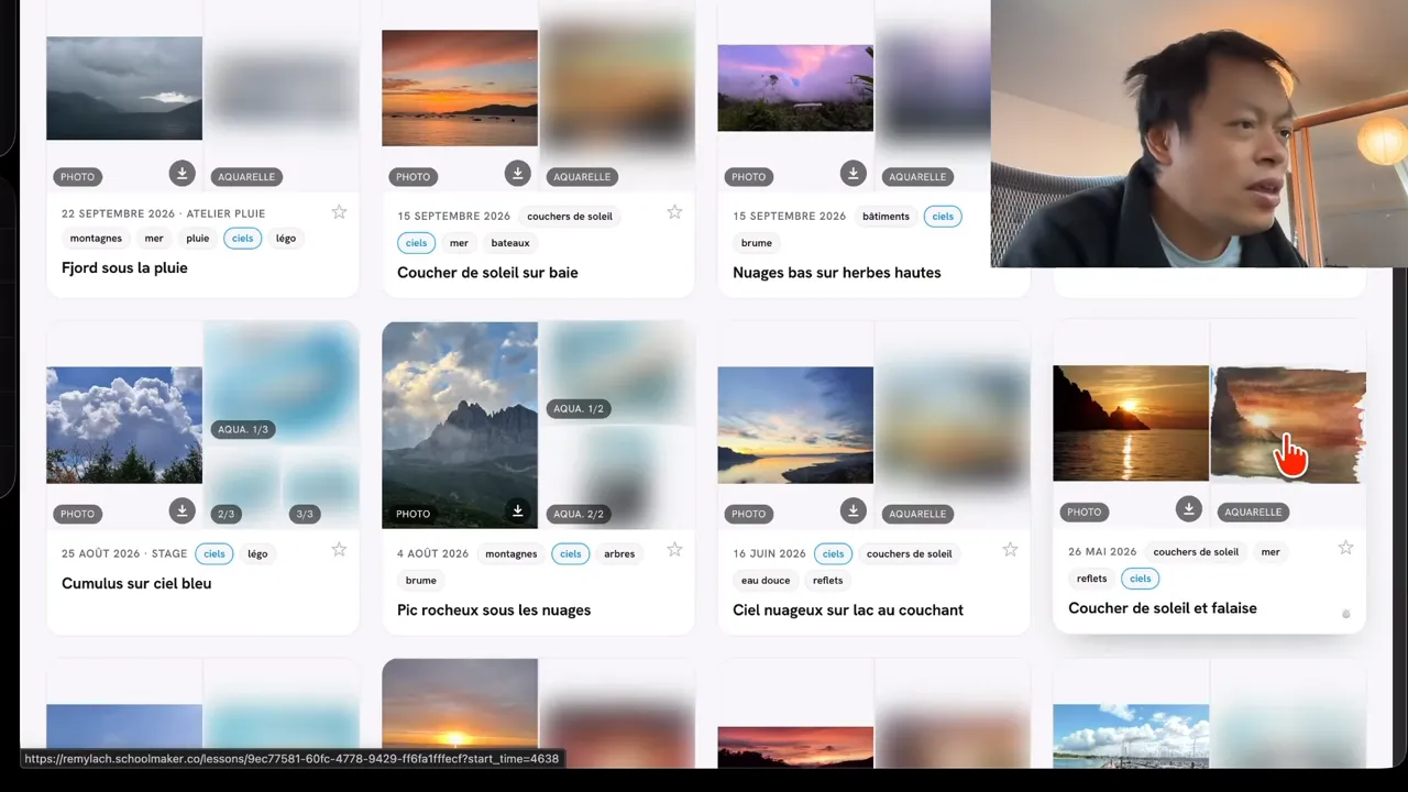 Sky reference photos for practicing gradient and variegated surfaces