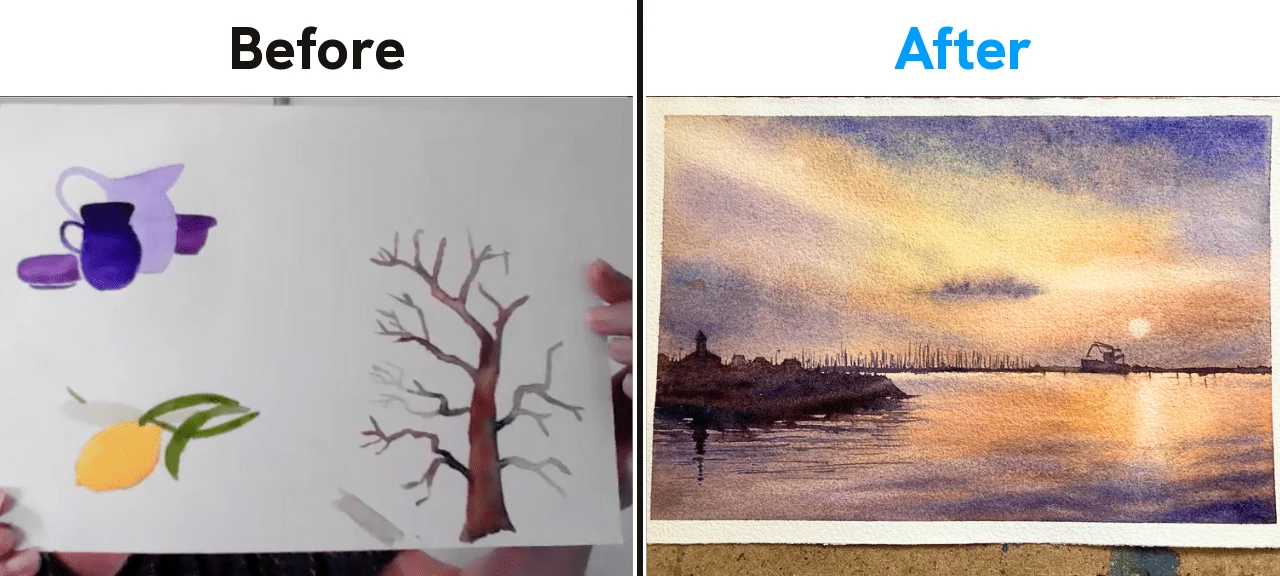 Audrey's watercolor